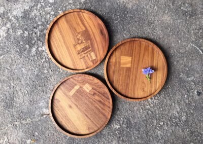 Triptych Drink Tray Set in reclaimed Teak – THB 13,500 (Sold Out)