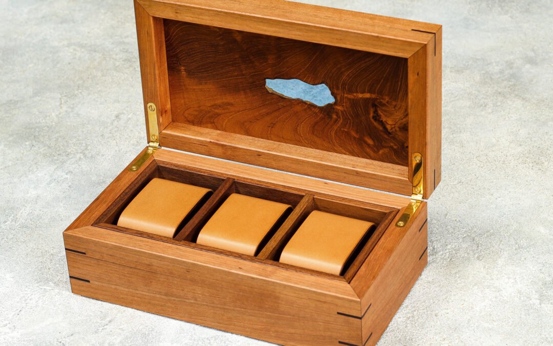 Custom Watch Box with Blue Glass – THB 52,000 (Sold Out)