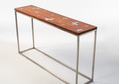 Custom Console Table with Butterfly Inlays – THB 85,000 (Sold Out)