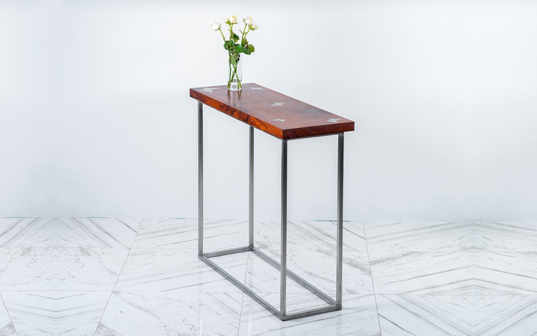 Custom Console Table with Butterfly Inlays – THB 65,000 (Sold Out)