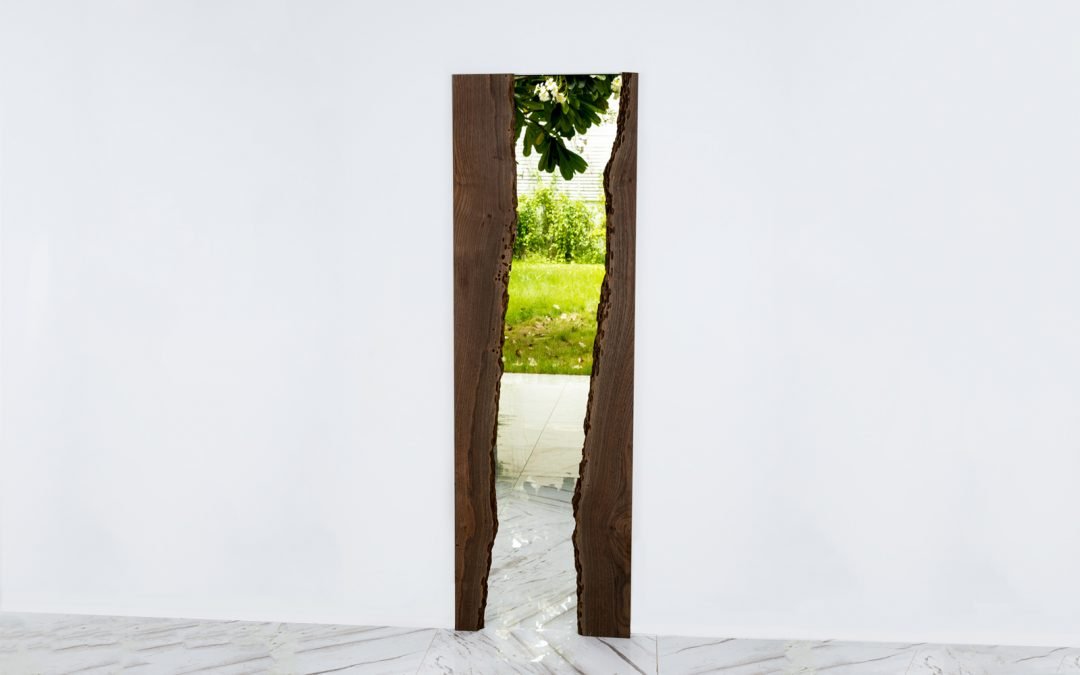 ‘Phra Mae Thorani’ Live Edge River Wood Mirror – THB 65,000 (Sold Out)
