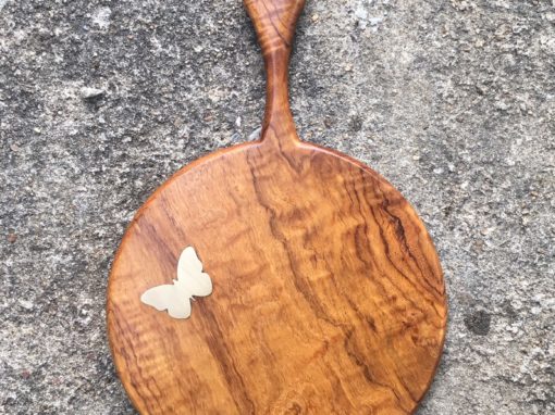 Teak Brass Butterfly Board