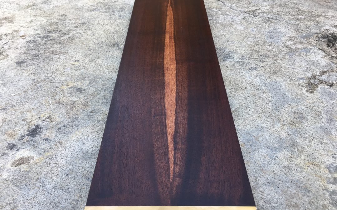 Custom Reclaimed Wood & Brass Tray – THB 12,000 (Sold Out)