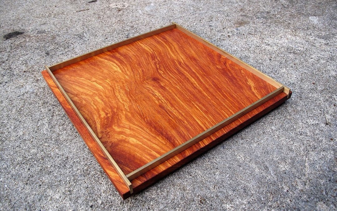 Custom tray in reclaimed wood and brass – THB 8,500 (Sold Out)