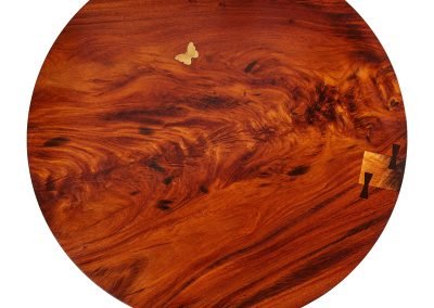 Custom Round Live Edge Coffee Table with Butterfly – THB 75,000 (Sold Out)