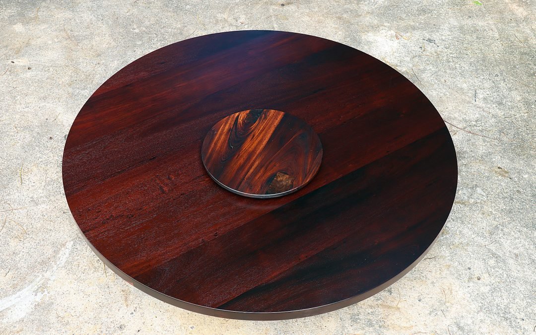 Custom Round Table in Reclaimed Wood – THB 120,000 (Sold Out)