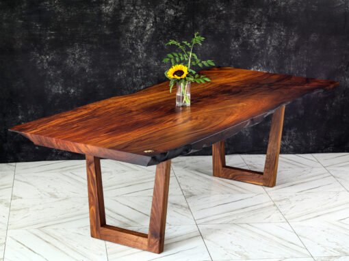 Custom Dining Table handcrafted in a Single Slab of reclaimed Afzelia – THB 580,000 (Sold Out)