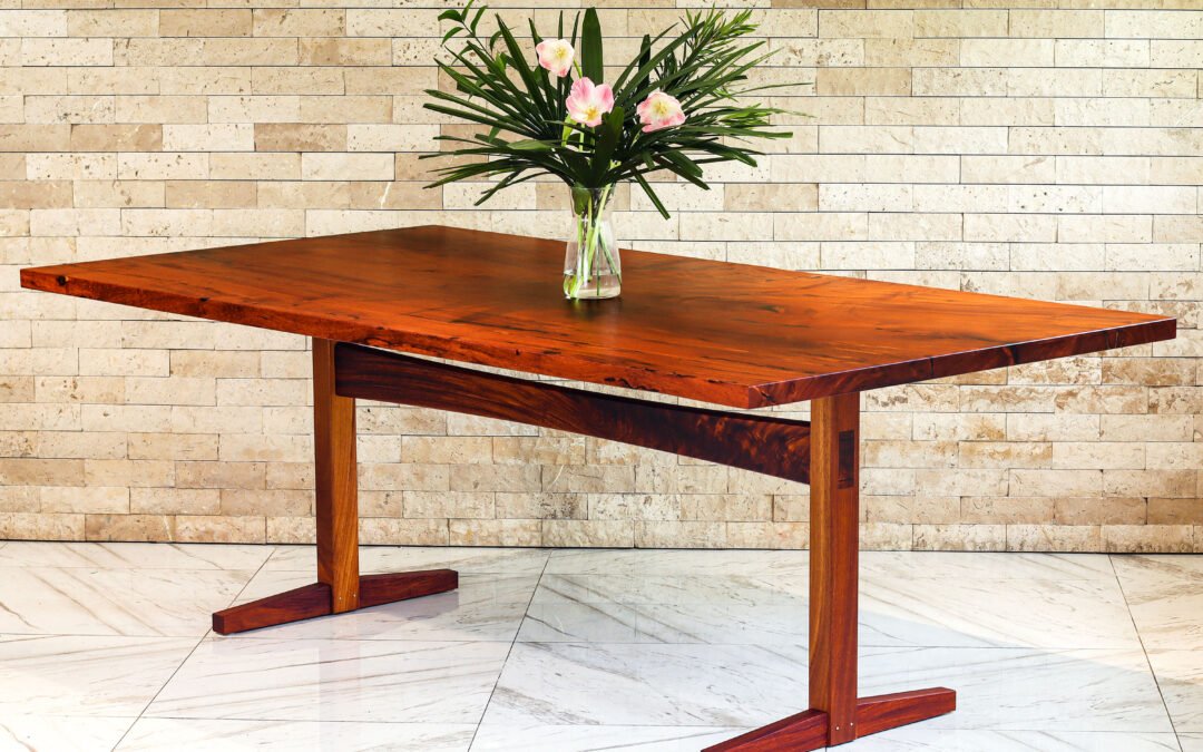Dining Table made from an antique slab of rare Makha Wood – THB 360,000