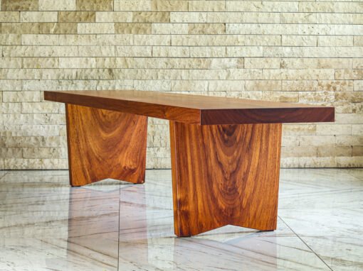 Single antique slab Afzelia wood bench – THB 145,000 (Sold Out)