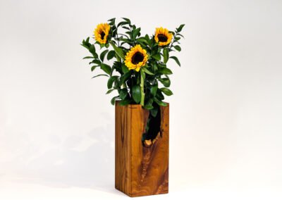 Medium Live Edge Teak Flower Vase (2) – THB 38,000
