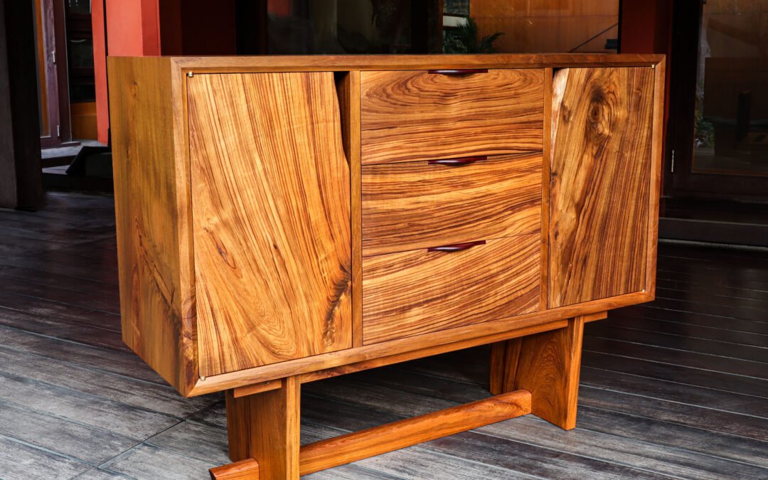 Custom Cabinet with Drawers and Doors in Golden Teak – THB 480,000 (Sold Out)