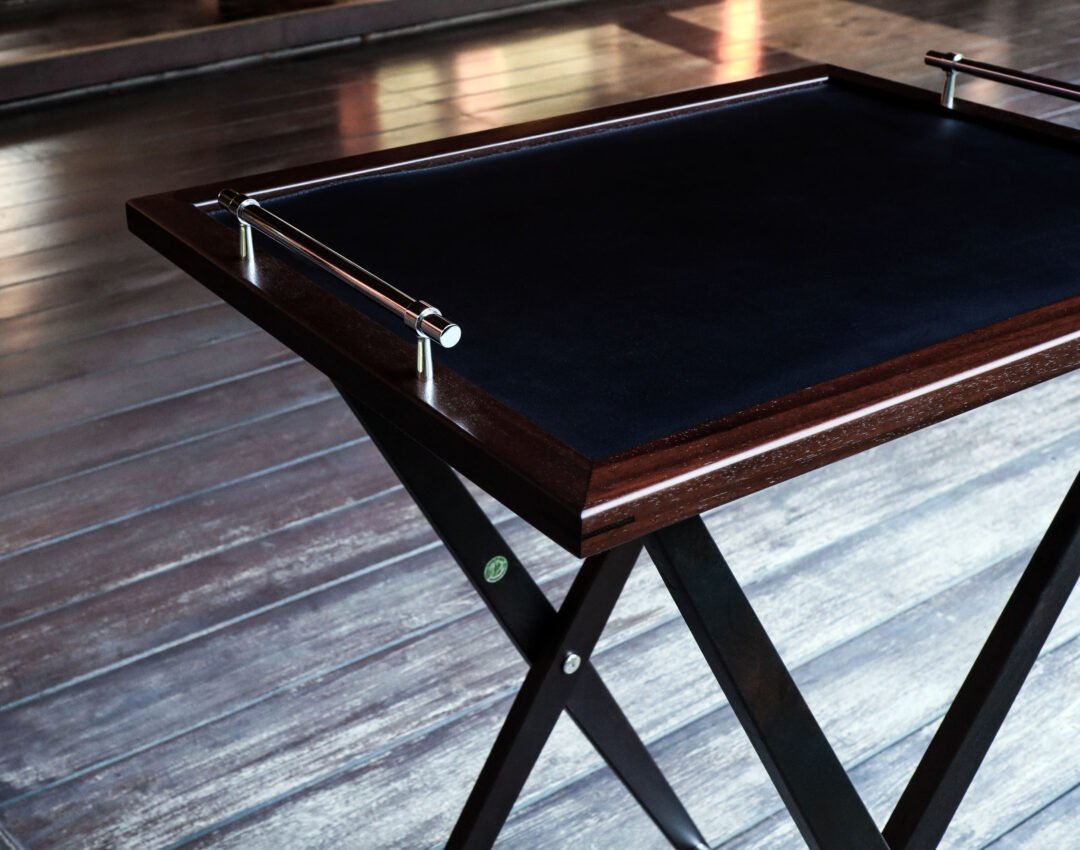 Custom Butler Tray Stand and Tray in Makha Tae – THB 36,000 (Sold Out)