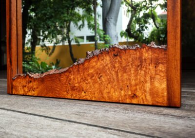 Live Edge Landscape Mirror in Burl Wood – THB 48,000 (Sold Out)