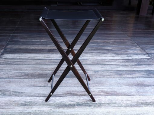 Butler Tray Stands in reclaimed Blackwood for INDDEE Bangkok