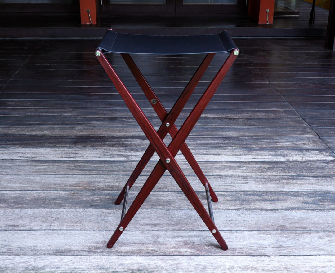 Butler Tray Stands in reclaimed Rosewood for INDDEE Bangkok