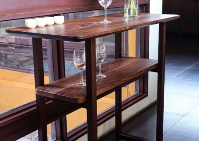 Bar Table in Black Walnut and Antique Blackwood – THB 90,000 (Sold Out)