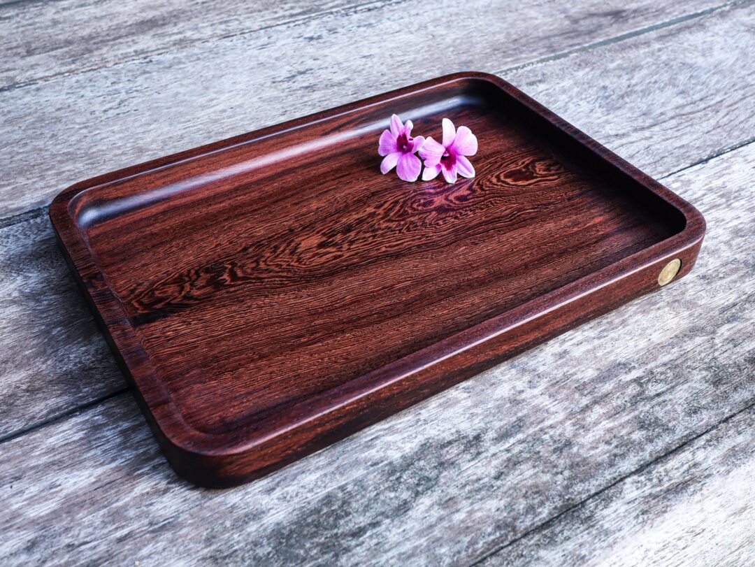 Stackable Cutlery Tray in Jichimu wood