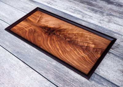 Tray in Bookmatched Walnut