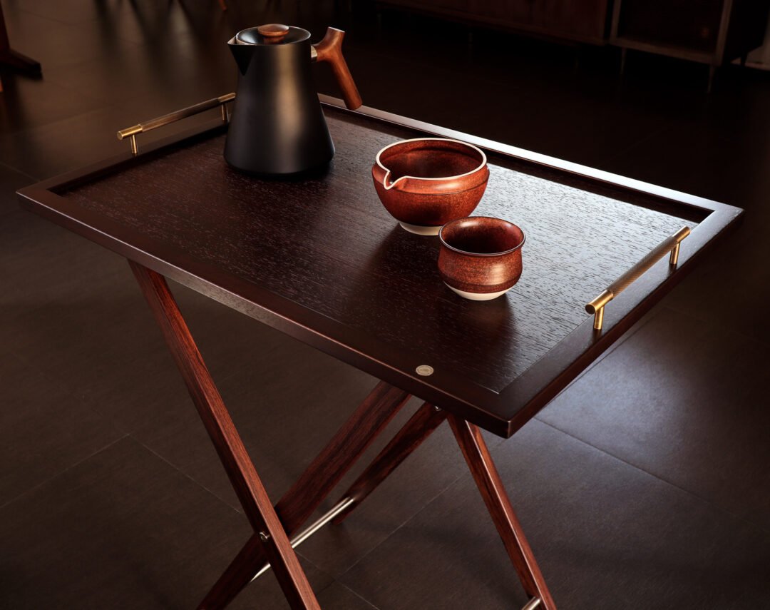 Serving Tray & Butler Tray Stand for Sorn Restaurant (Bangkok)