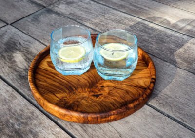 Round Drinks Serving Tray