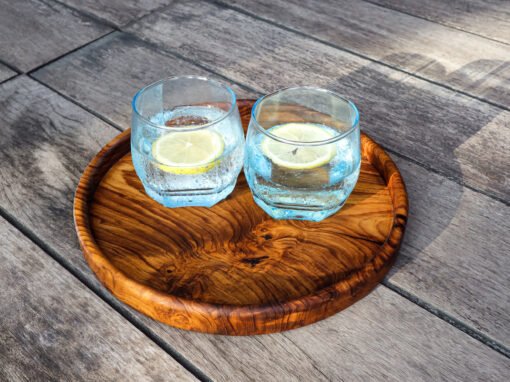 Round Drinks Serving Tray