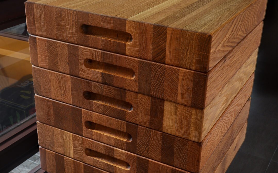 Extra large carving blocks in Oak for Four Seasons Hotel Bangkok
