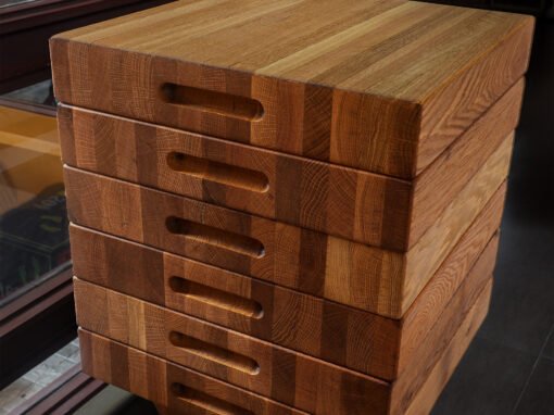 Extra large carving blocks in Oak for Four Seasons Hotel Bangkok